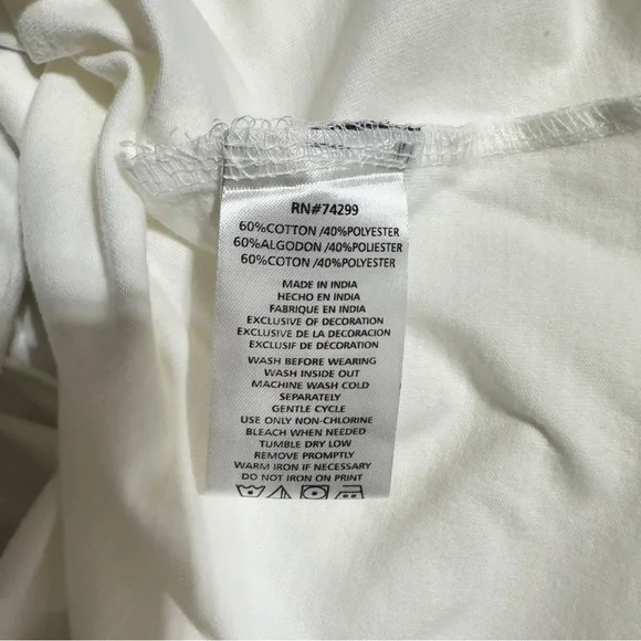 DKNY Girls White Long Sleeve Graphic T-Shirt, Size S(7), Scooter Cat Print Shirt - Picture 4 of 6